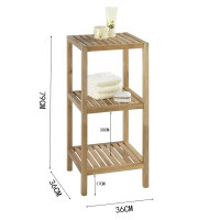 3-tier shelf, walnut wood