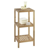 Estante de 3 niveles, madera de nogal