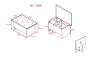 Igelhaus aus Kiefernholz mit einem Eingang