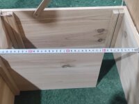 Casa per ricci in legno di pino con due ingressi