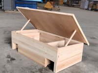 Casa per ricci in legno di pino con due ingressi