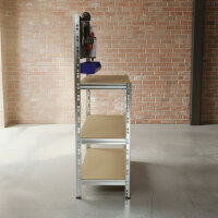 Werkbank met perforatiewand & zichtopbergdozen...