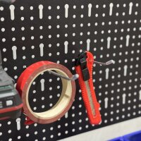 Workbench with Pegboard & Transparent Storage Boxes – sturdy, organized & flexible