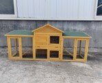 Rabbit hutch, rabbit house, XXL with run