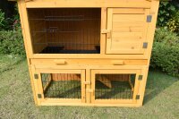 Rabbit hutch, bunny hutch, XXL with run