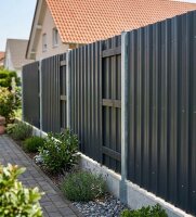 Trapezbleche 22er Set, anthrazit inkl. 200 Schrauben dickere Wandstärke