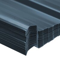 Trapezbleche 22er Set, anthrazit inkl. 200 Schrauben dickere Wandstärke