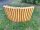 Set Gartenliege mit Auflage in grau/beige und Tisch