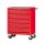 Workshop Trolley, Easy with 5 Drawers, Red