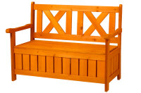 Banc coffre, banc de jardin avec rangement