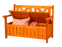 Banc coffre, banc de jardin avec rangement