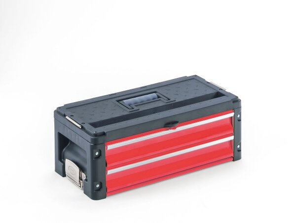 Gereedschapskoffer 2 lades module uitbreiding rood