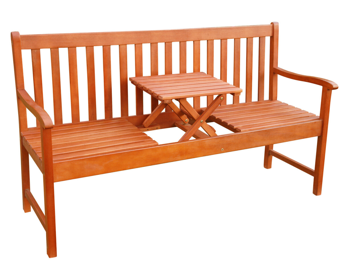 Holzbank Mit Tisch