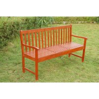 Garden bench with table made of acacia wood