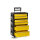 Carrello porta attrezzi, 4 parti 1.1.2.2 giallo