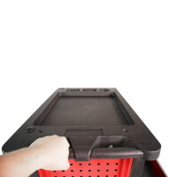 Chariot datelier, rouge