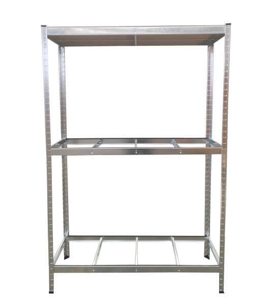 Étagère à pneus pour 8 pneus, 120 x 40 x 180 cm galvanisé