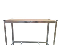 Estante para 8 neumáticos, 120 x 40 x 180 cm galvanizado