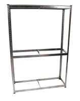 Regál na pneumatiky pro 8 pneumatik, 120 x 40 x 180 cm pozinkovaný