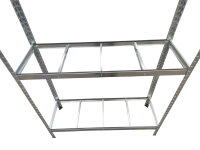 Scaffale per pneumatici per 8 pneumatici, 120 x 40 x 180 cm zincato