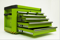 Caja de herramientas, accesorio, serie profesional, verde