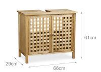 Mobiletto per lavabo, noce