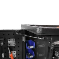 Carrello per attrezzi con sportelli laterali Pro Serie nero