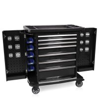 Carrello per attrezzi con sportelli laterali Pro Serie nero