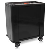 Carrello per attrezzi con sportelli laterali Pro Serie nero