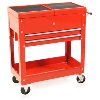 Carrello portautensili con cassetto rosso