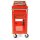 Gereedschapswagen met opbergdoos rood