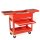 Tool cart with storage box red