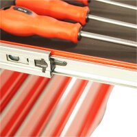 Carro de herramientas ancho, 7 cajones S47 rojo