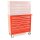 Carro de herramientas ancho, 7 cajones S47 rojo