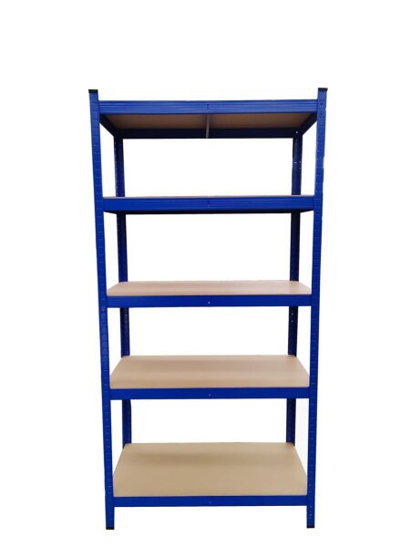 Scaffale pesante, 90 x 40 x 180 cm, verniciato in blu