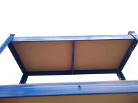 Scaffale pesante, 90 x 40 x 180 cm, verniciato blu