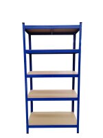 Zware opslagrek, 90 x 40 x 180 cm, blauw gelakt