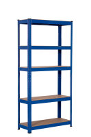 Zware opslagrek, 90 x 40 x 180 cm, blauw gelakt