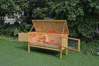 Enclos à lapins Maison pour petits animaux 116 x 66 x 45 cm