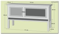 Kaninchenstall Kleintierhaus 116 x66x45 cm