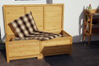 Auflagenbox, Kissenbox, Gartenbox, Gartentruhe, Holztruhe