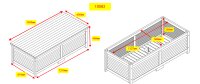 Auflagenbox, Kissenbox, Gartenbox, Gartentruhe, Holztruhe