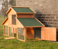 Conigliera XXL con area di uscita