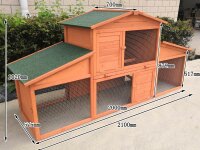 XXL Rabbit Hutch with Run