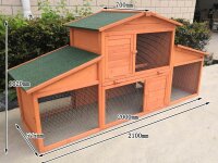 XXL Rabbit Hutch with Run