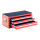 Gereedschapskist, Opzetstuk, 3 Lade, rood