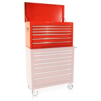 Boîte à outils avec 6 tiroirs S47 rouge