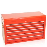 Skrzynka narzędziowa na podwyższeniu 6 szuflad S47 czerwona