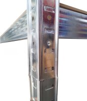 ENSEMBLE 4 x Étagère lourd 90 x 40 x 180 cm, sol en MDF