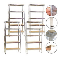 ZESTAW 4 x regał o dużej nośności 90 x 40 x 180 cm,...